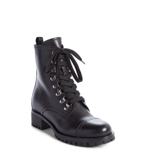 womens prada combat boots